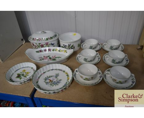 A quantity of Royal Worcester "Herb" dinnerware 