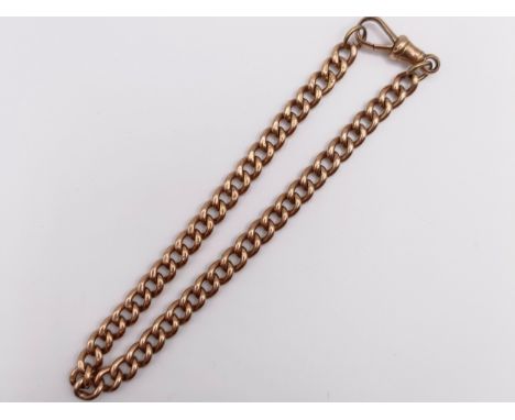 A 9ct gold chain, 17.4 g, 21 cm long