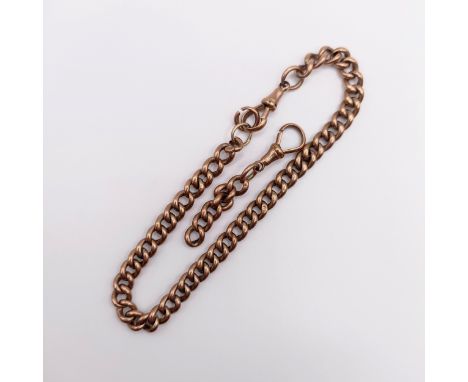 A 9ct gold chain, 6.5 g, 21 cm longOne link split in two pieces