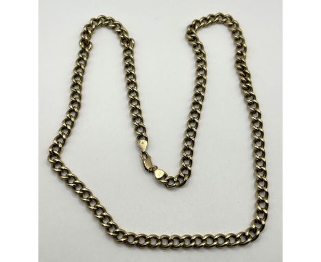 A 9ct gold link chain, 19.8 g