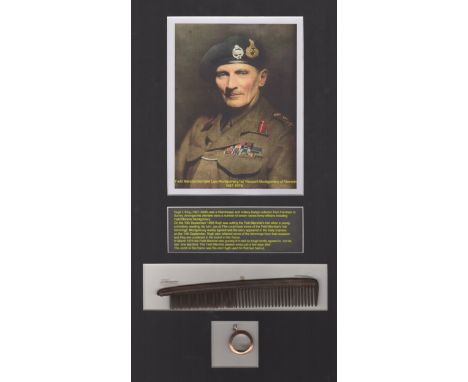 [MONTGOMERY B. L.]: (1887-1976) British Field Marshal of World War II. A very scarce artefact, a small selection of hair appa