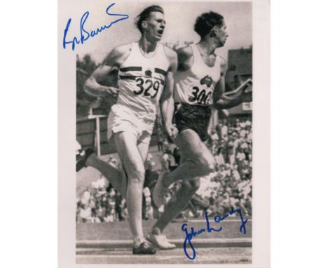 BANNISTER & LANDY: BANNISTER ROGER (1929-   ) English Athlete who ran the first sub-four-minute mile & LANDY JOHN (1930-  ) A