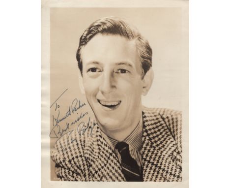 BOLGER RAY: (1904-1987) American Entertainer, famous for his portrayal of the Scarecrow in The Wizard of Oz (1939). Vintage s
