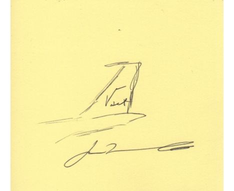ENTERTAINMENT: Selection of signed cards by various actors and actresses, each being signed alongside a small sketch drawn by