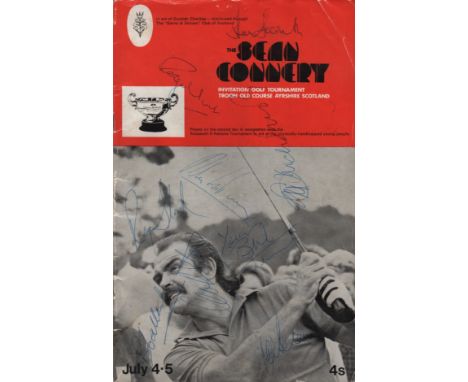 GOLF: A printed 8vo programme for the Sean Connery Invitation Golf Tournament at the Troon Old Course, Ayrshire, 4th-5th July