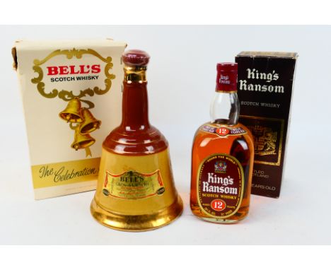 A 26⅔ fl ozs bottle of King's Ransom Round The World 12 Years Old Whisky, 75° Proof contained in presentation box and a boxed