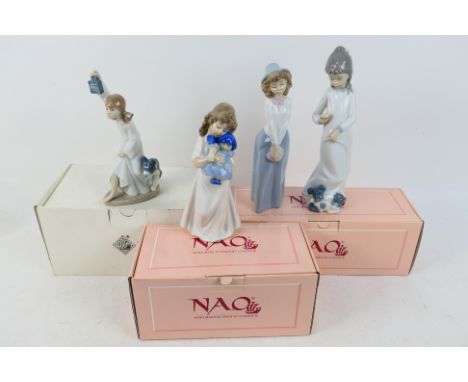 Nao - A group of Nao figures, part boxed, largest approximately 26 cm (h). [W]