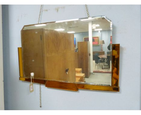 Art Deco wall hanging mirror