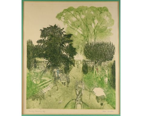 Alan Lumsden, 'Sunday Morning', limited edition print 41/75,  70cm x 56.5cm,