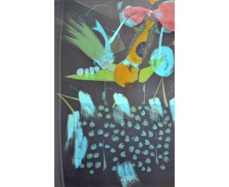 Noel Dyrenforth b.1936, 'Japanese Celebration', batik print on paper, initialled and '2' within the block, titled verso, 120.