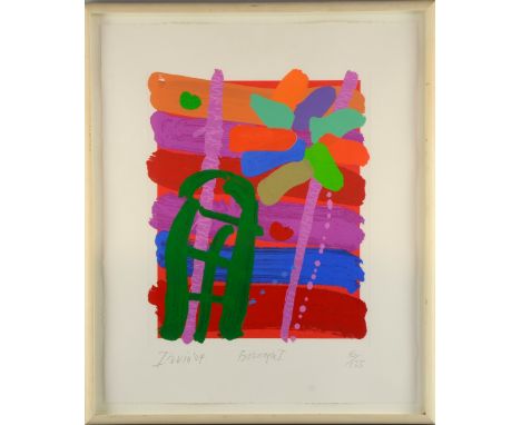 Albert Irvin RA (b. 1933), screen print, signed, titled and numbered in pencil, 'Borough 1', 16/125, 52cm x 44cm,