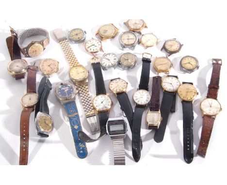 A mixed lot: various wrist watches including makes such as Timex, Excalibur and Given (a/f)