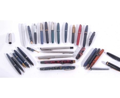 Mixed lot of vintage fountain pens, pencils etc (condition varying) (qty)