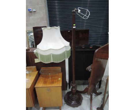 A traditional standard lamp