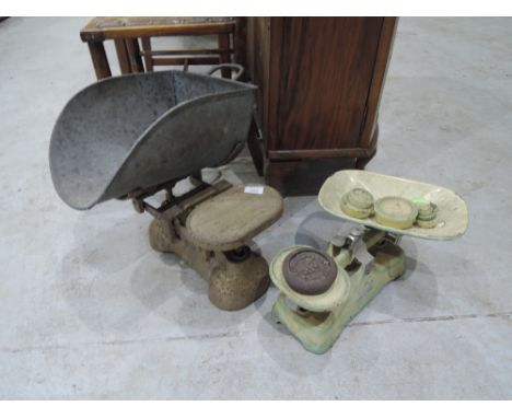 Two sets of vintage scales