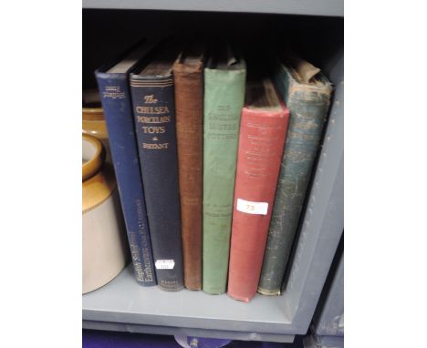 A selection of ceramic pottery and porcelain reference and guide books