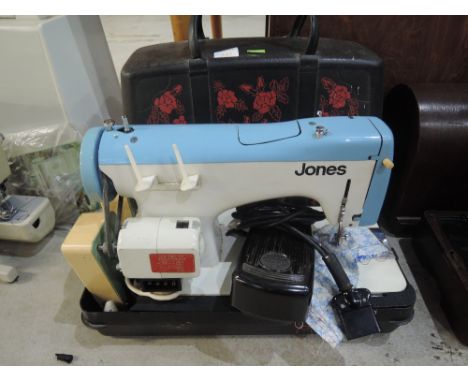 A vintage Jones sewing machine