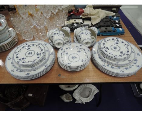 A part dinner and tea service by Royal Doulton in the Yorktown pattern