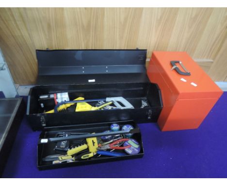 A selection of as new tools and hardware with tool box