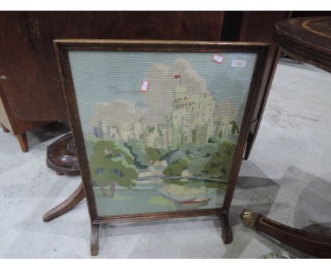 A tapestry firescreen