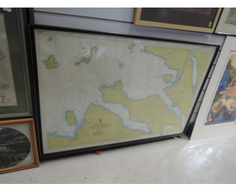 A vintage map print of Loch Broom Scottland