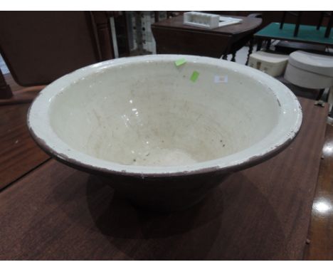A vintage dough bowl