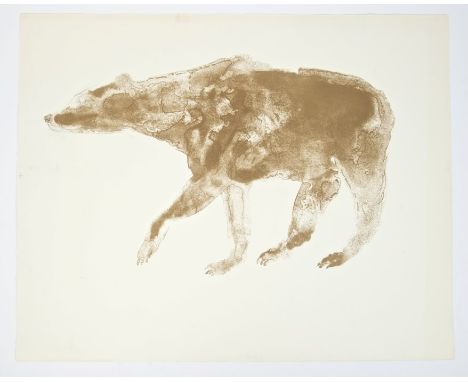 *Dame Elisabeth Frink (1930 - 1993), lithograph - 'Bear', from the Wild Animals series, unsigned, 51cm x 64cm, unframed