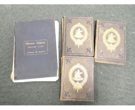 HOGARTH WILLIAM.&nbsp;&nbsp;The Complete Works. 6 vols. Many full page eng. plates. Quarto. Orig. cloth gilt, some soiling &a