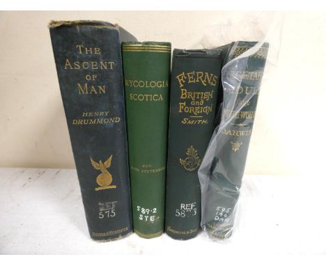 DARWIN CHARLES.&nbsp;&nbsp;The Formation of Vegetable Mould. Text illus. Orig. green cloth, bright cond., shelf number, label