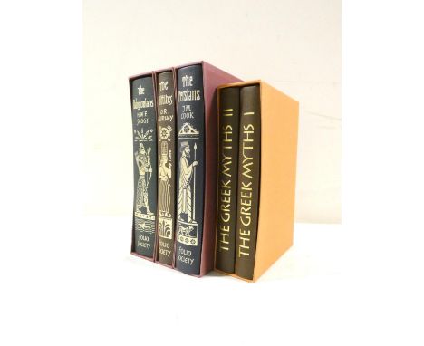 FOLIO SOCIETY.&nbsp;3 vols. in slip cases, Ancient Civilisations, &amp; Greek Myths, 2 vols. in slip case. (5)