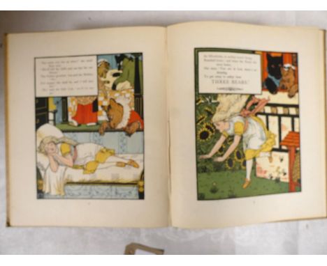 CRANE WALTER.&nbsp;&nbsp;Mother Hubbard, Her Picture Book. Col. &amp; other illus. throughout. Quarto. Orig. pict. cloth. Bod