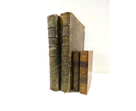 RAPIN DE THOYRAS.  The History of England, Translated by N. Tindal. 2 vols. Folio. Worn old calf, internal damp stng. & wear.