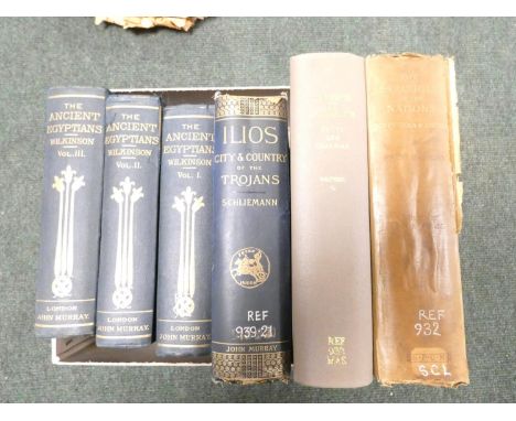 SHLIEMANN HENRY.&nbsp;&nbsp;Ilios, The City &amp; Country of the Trojans. Frontis, fldg. plates &amp; many text illus. Orig. 