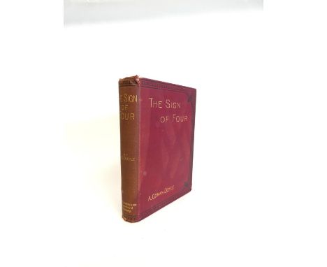 CONAN DOYLE ARTHUR.&nbsp;&nbsp;The Sign of Four.&nbsp;First English Edition,&nbsp;third issue. Frontis with tissue guard. Ori
