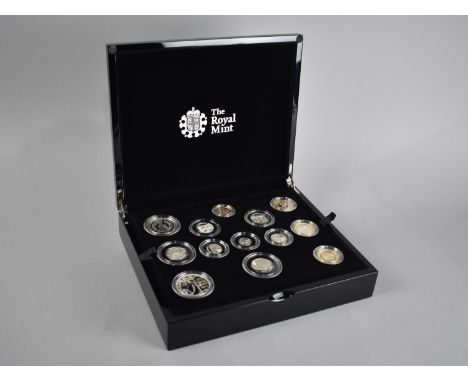 A Boxed Royal Mint 2017 United Kingdom Silver Proof Coin Set with Original Receipt in the Sum of £625 