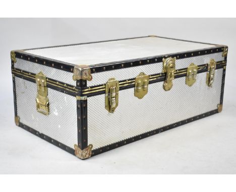 A Vintage Travelling Trunk, 90cms Wide 
