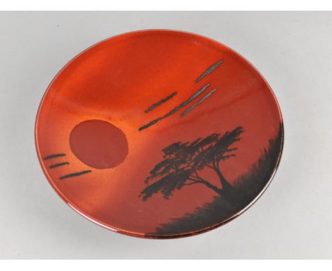 A Poole Pottery Shallow Bowl, African Sky Pattern, 25cms Diameter 