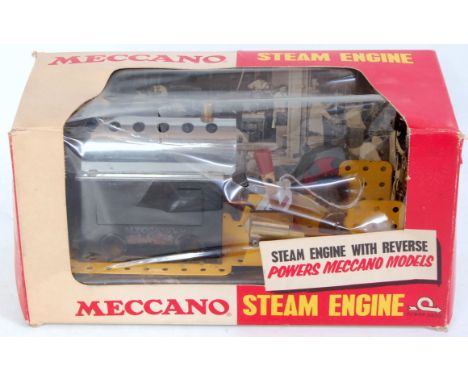 Post-war Meccano Steam Engine, 1st version circa 1967-70, appearance suggest it has been fired once (E) (BVG) slit in film wi