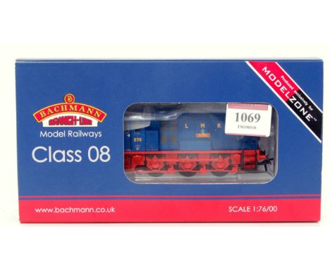 A Bachmann 32-102U LMR blue class of diesel shunter No. 878 'Basra', produced for Modelzone (M-BM)