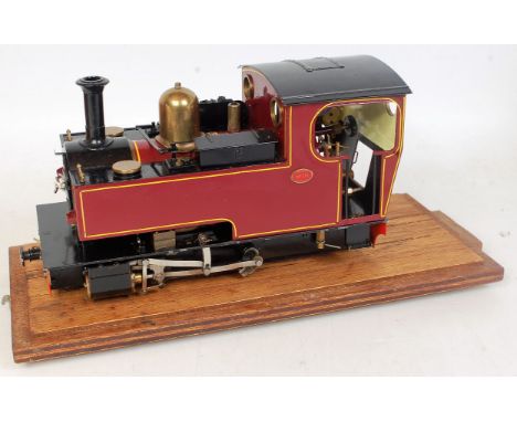 Pearse Locomotives GI narrow gauge maroon gas fired 0-4-0 tank loco No. 270 complete with manufacturer's 1996 instructions an