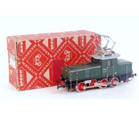A Marklin H0 3-rail CE800 DB BR E63 green electric 0-6-0 shunter No. E6302 1953-57 (VG,BG)