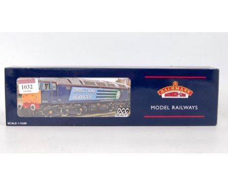 A Bachmann 32-754 class 57/0 Co-Co diesel locomotive No. 57011 DRS (Compass) dark blue (G-BG)
