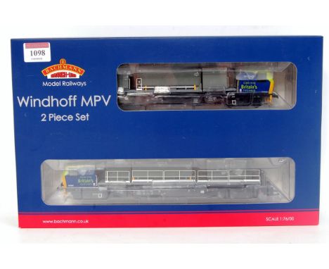 A Bachmann 31-577 Windhoff MPV Rail Tack self propelled maintenance vehicle (M-BM) DCC ready