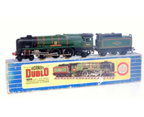 3235 H-Dublo Dorchester loco and tender, couple of chips to lining loco (VG-E) tender, chips to lining, decals faded (VG)(BP)