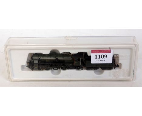 A Minitrix N gauge green K Bay ref 12318 DC ready 4-6-2 engine and tender (G-BG)