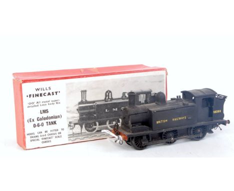 Completed Wills Finecast locomotive, ex Caledonian 0-6-0 tank engine, British Railways 56308, sprung buffers, screw couplings