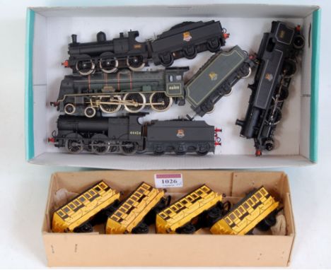 Mixed lot of proprietary items, Mainline BR black Dean goods engine and tender BR  green Royal Scot engine and tender, Airfix