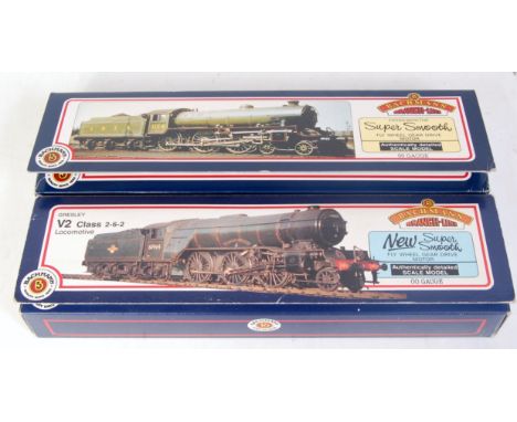 Two Bachmann locos and tenders, 31-701 B1 61241 Viscount Ridley BR black (E)(BE), 31-551 V2 Green Arrow BR black (E)(BE)