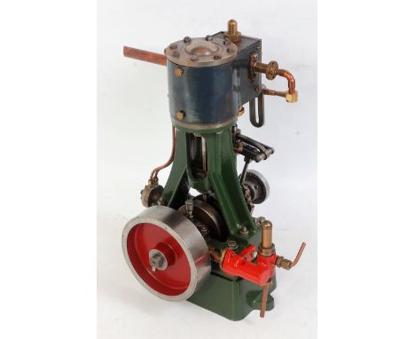 Stuart Turner No. 5A large vertical engine, 2.25 inch bore x 2 inch stroke reversing gear fitted, mechanical water pump drive