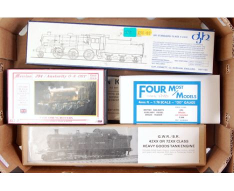 Quantity of unmade locomotive kits, DJH whitemetal BR standard class 4 2-6-0, MTK whitemetal BR class 5 4-6-0 engine and tend